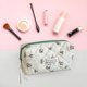 thumbnail image 5 of Bolsa de maquillaje acolchada Bolsa de cosméticos floral para mujer Bolsa de cosméticos acolchada de algodón Bolsa de viaje para bebés femeninos, 5 of 5