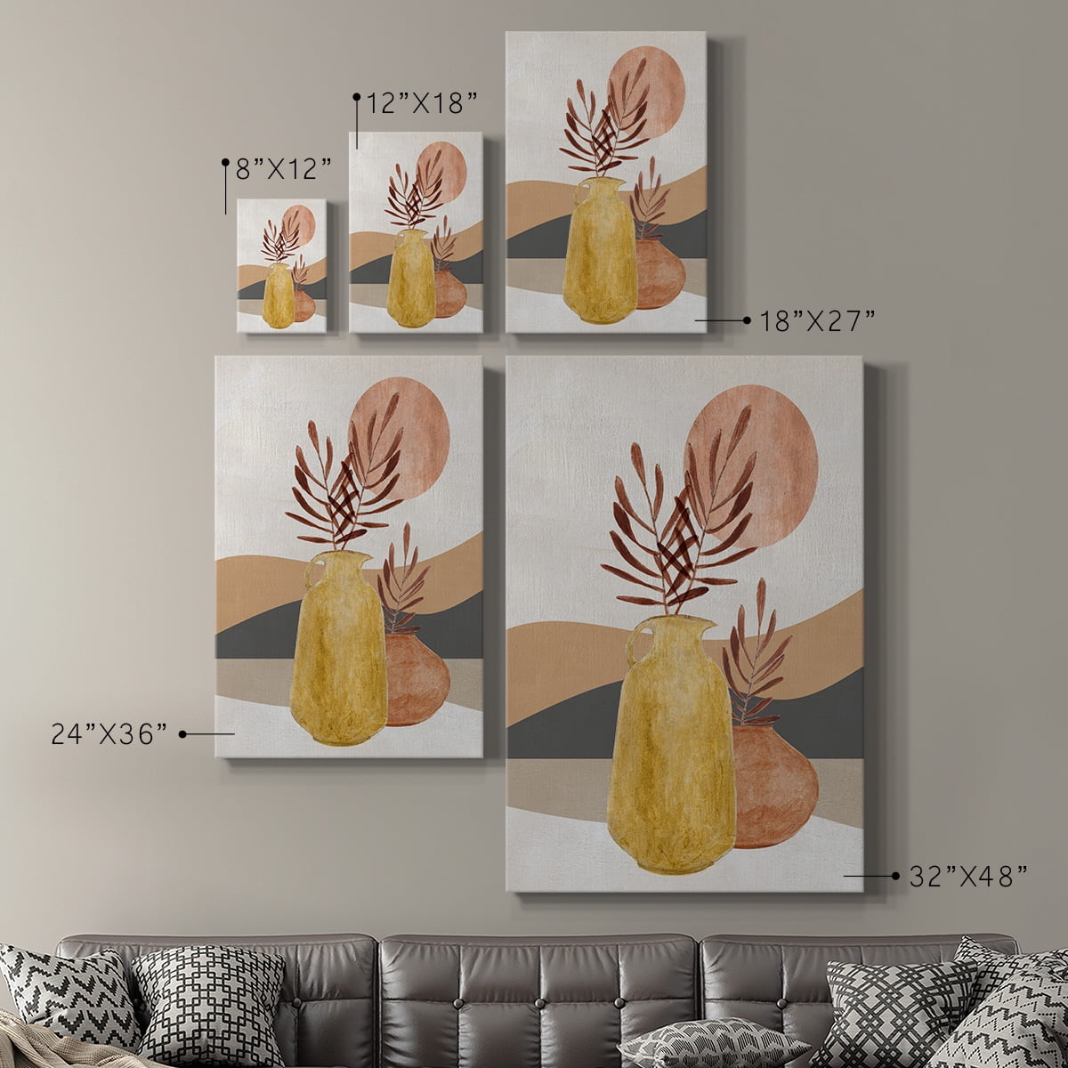 Adobe Moon I Premium Gallery Wrapped Canvas - Ready to Hang