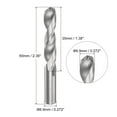 thumbnail image 2 of Uxcell 6.9mm C2/K20 Tungsten Carbide Straight Shank Spiral Flutes Twist Drill Bit, 2 of 5