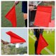 thumbnail image 2 of 2pcs Referee Flags Sports Competition Signal Flags Handheld Flags For Soccer Basketball Football, 2 of 4