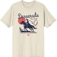 thumbnail image 3 of Cowboy Desperado Adult Natural Crew Neck Short Sleeve Tee-Small, 3 of 4