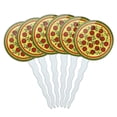 thumbnail image 1 of Pizza Cupcake Picks Toppers - Set of 6, 1 of 1