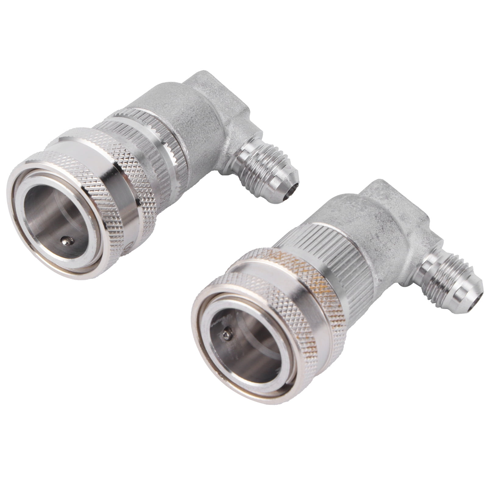 Elowen Lock Disconnect Coupler 2PCS MFL1/4in Ball Lock Disconnect Stainless Steel Keg Fittings Quick Coupling Brewing Accessory