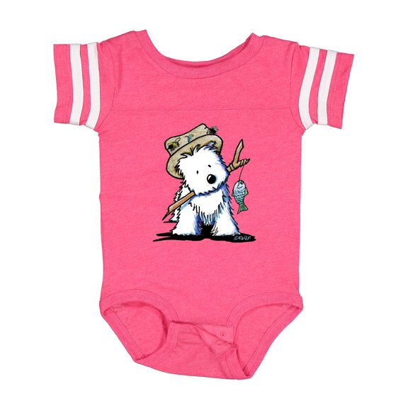 Inktastic Westie Fishing Buddy Boys or Girls Baby Bodysuit