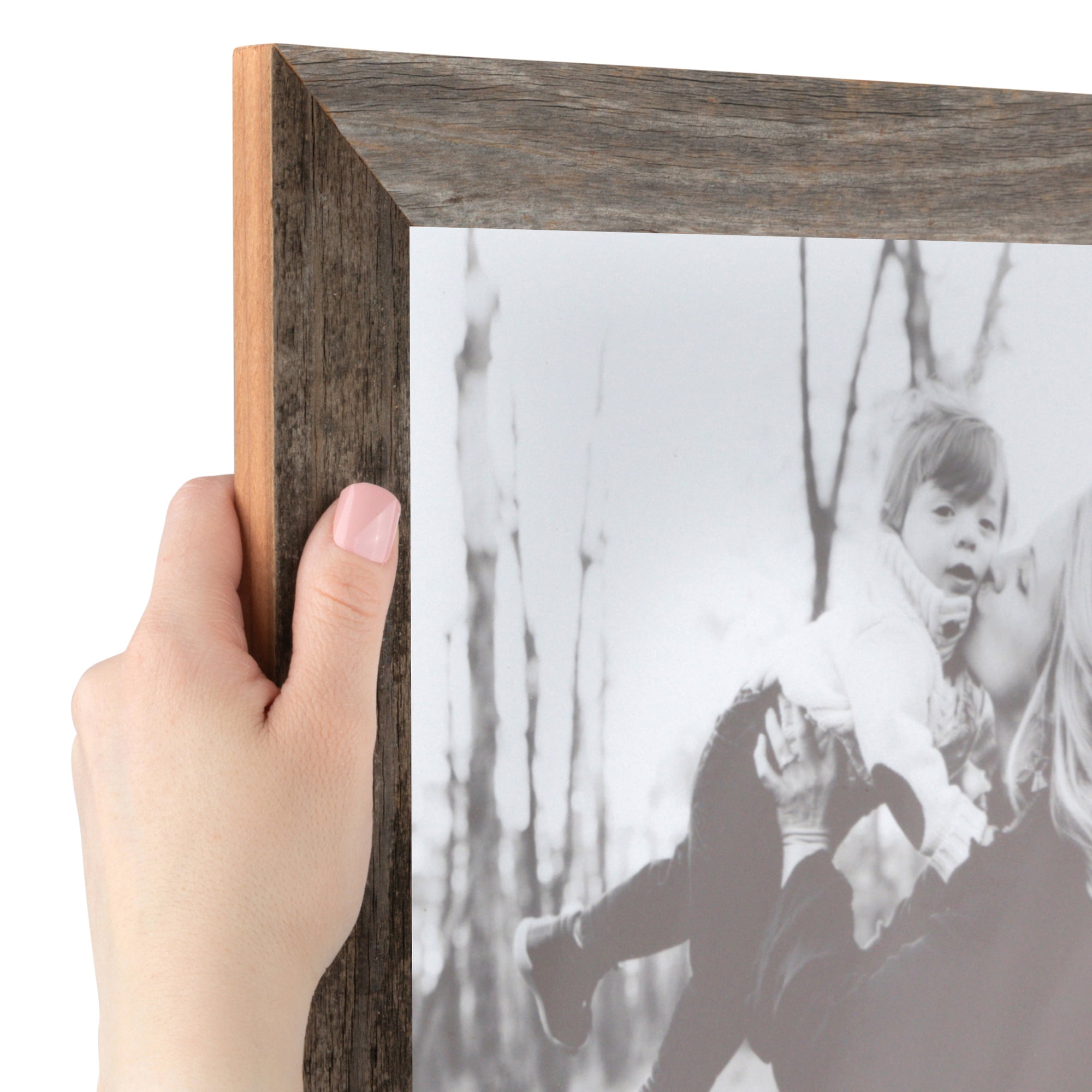 vaak tiran Aardewerk ArtToFrames 18x24 Inch Real Reclaimed Barnwood 1.5 Inch Picture Frame, This  Brown Wood Poster Frame is Great for Your Art or Photos, Comes with 060  Plexi Glass (4661) - Walmart.com