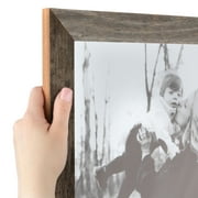 ArtToFrames 12x16 Inch Real Reclaimed Barnwood 1.5 Inch Picture Frame, This Brown Wood Poster Frame is Great for Your Art or Photos, Comes with Regular Glass (4661)