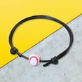 thumbnail image 4 of con Abalorio de Bola, Decoraciones Ajustables, Regalo de Joyería, de Moda Inspiradoras para Adultos, Escuela Deportiva, Y Béisbol Hugo Pulsera con dije de bola, 4 of 6