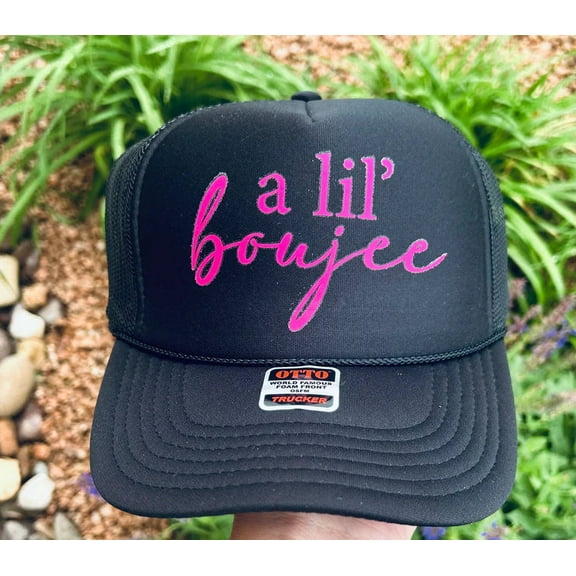 A Lil' Boujee Black Trucker Hat