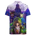 thumbnail image 4 of The Legend Of Zelda Men's Casual Button-Down Shirts Summer Short Sleeve Tee Shirt Daily Hawaiian Beach Shirt Top With Pocket, 4 of 9
