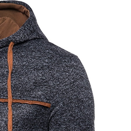 LEEy-world Cool Hoodies Hoodies for Men Zip Up Sweashirts Thick Coats Sherpa Lined Winter Heavyweight Hooded Jacket Black,XXL