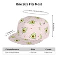 thumbnail image 6 of Balery Baseball Cap Flat Bill Hats for Men Adjustable Size for Running Workouts and Outdoor Activities All Seasons Dad Hat(Avocado Doing Sport Yoga ), 6 of 9