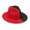 B, variant on Fashion Christmas Cowboy Hat Gentleman Large Brim Hat Fedora Felt Cowboy Hat Accessory for Adult Women Men