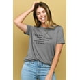 thumbnail image 2 of Dear Past, Thank You For All The Lessons Dear Future I Am Ready Women's Fashion Relaxed T-Shirt Tee Heather Gray Large, 2 of 3