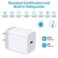 thumbnail image 3 of Cargador de pared USB C Pukiou 20W para Samsung Galaxy S25/S24 FE, 3 of 7