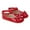 Red, variant on Franhais Newborn Anti-slip Shoes, Baby Girls Hollow-out Solid Color First Walking Shoes with Bow