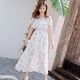thumbnail image 4 of Vestido de gasa de verano, ajustado, adelgazante, fresco, con hombros descubiertos, cintura alta, vestido largo para lactancia., 4 of 4