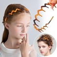 thumbnail image 4 of U-Shape Teeth Headband - High Cranium Hair Comb, Reversible Styling Tool, 1-Piece Tortoiseshell Design for Women Girls, Korean Fashion Accessory, Non-Slip Hair Holder, A, 4 of 5
