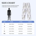 thumbnail image 4 of Lsque Lavender Flowers Print Men's Pajama Pants, Lounge Pant - Comfortable Home Wear,Elastic Waistband, Stylish Design-Small, 4 of 9