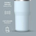 thumbnail image 3 of Hydrapeak Nomad 24 oz Tumbler with Handle and Straw Lid, Leakproof, Double Insulated, 24oz Cup Stainless Steel (Powder Blue), 3 of 9