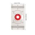 thumbnail image 2 of AURARMLET Router Insert Board for Furniture Making Silver Metal with Router Template 1Pcs, 2 of 6
