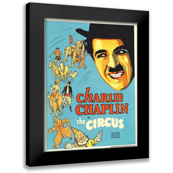 Hollywood Photo Archive 11x14 Black Modern Framed Museum Art Print Titled - Charlie Chaplin - The Circus, 1928