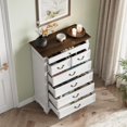 thumbnail image 2 of Huisuilinss 7 Drawer Dresser For Bedroom,Farmhouse Tall Dresser With Jewelry Storage,Wood Chest Of Drawers,Large Vertical Dresser,Modern Storage Cabinet For Bedroom Living Room Hallway, 2 of 7
