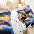 thumbnail image 5 of Homewish Wild Dino 7-Piece Twin Bedding,Jungle Animal Bedding Comforter Set,Multicolor,Polkadot Reversible, 5 of 8