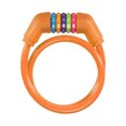 thumbnail image 3 of Uxcell 0.7M Bike Lock Cable, Combination Bicycle Lock 5 Digit Combination Anti Theft for Motorcycles and Bicycle, Orange, 3 of 5