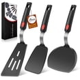 thumbnail image 1 of Juego de 3 utensilios de cocina Spatula Turner HOTEC de silicona para utensilios de cocina antiadherentes, 1 of 8