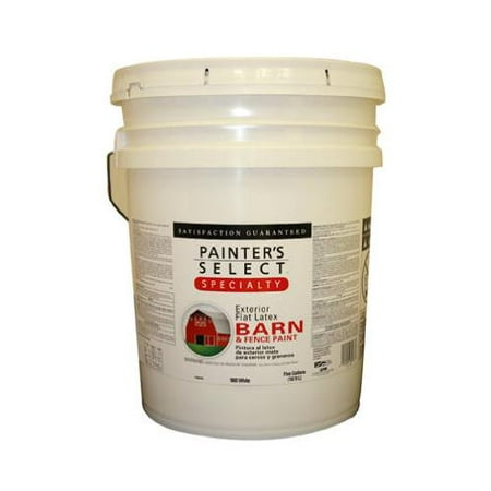 True Value Mfg 980-5G Barn & Fence Paint, Latex, Flat, Black, (Best Paint Color For Fence)