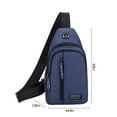 thumbnail image 3 of Strap Bag Crossbody Backpack With Hole Strap Backpack Hiking Backpack Multipurpose Crossbody Chest Bag, 3 of 6