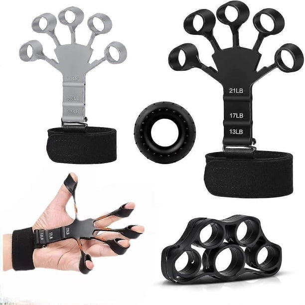 Finger Strengthener - 2023 NEW Finger Trainer 6PCS, hand strengtheners for Strength Training, gripster hand strength,Finger Flexion Extension Training