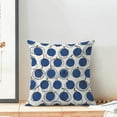thumbnail image 3 of Fall Pillow Covers 18 x 18 Inch Set of 2 Navy Blue Polka Dots Pumpkin Decor Throw Pillows Harvest Thanksgiving Autumn Indoor Outdoor Farmhouse Decorative Linen Pillowcases for Couch Bed Sofa, 3 of 6