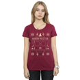 thumbnail image 2 of Harry Potter Womens Christmas Pattern Cotton T-Shirt, 2 of 3