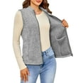 thumbnail image 3 of a.Jesdani Womens Fleece Vests lightweight Soft Fleece Vest Zip Jackets with Pockets M-3XL, 3 of 11