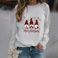 thumbnail image 3 of Ukumplol Chemises à Manches Longues pour Femmes Hauts de Sortie pour Femmes Mode Décontractée Chandail en Molleton Chaud Manches Longues Col Rond Chemise Imprimée Douce Chandails en Molleton d'Hiver pour Femmes Gris TG, 3 of 4