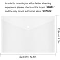 thumbnail image 2 of 20 Pcs Clear Plastic Envelope with Snap Button Closure, Waterproof File Folder, Transparent Folders for Documents, Letter Size, A4 School and Office Supplies, 2 of 4