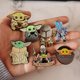 thumbnail image 2 of Broche de Metal de Anime mandaloriano de la película de Star Wars, alfileres de solapa para mochilas, Pin esmaltado, ropa, accesorios para vaqueros, joyería de dibujos animados, 2 of 4