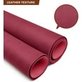 thumbnail image 2 of Cowhide Tooling Leather Full Grain Sheet Genuine Leather Sewing Crafting Work Maroon 4x10, 2 of 5