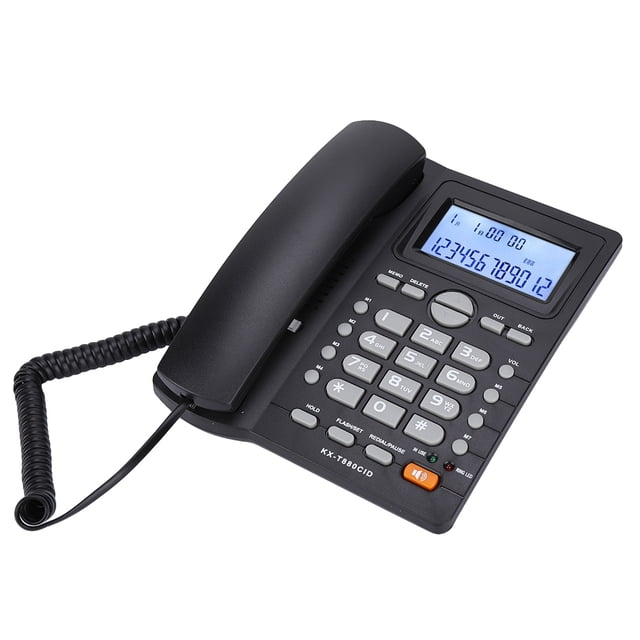 Spptty Answering Machine Corded Phone With Speakerphone Call Time Record Home For Calculator Telephone