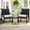 Grey, variant on Skandiquip 3-Piece Patio Bistro Set, All-Weather, Outdoor Wicker Furniture with Tempered Glass Table and Waterproof Cushions for Porch, Balcony, Black