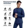 thumbnail image 3 of Woolcano Men's 100% Merino Wool Thermal Base Layer Top, 260 GSM Long Sleeve Shirt for Hiking, Skiing and Cold Weather Activities, 3 of 6