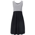 thumbnail image 3 of Gunia Women Pregnant Maternity Sleeveless Stripe Printed Tank Dress Breastfeeding Summer Maternity Sleepwear Fashion, 3 of 3