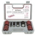 thumbnail image 1 of 20pcs Spindle Sanding Drum Sander Tool Kit Set with Case for Drill Press, 1 of 5