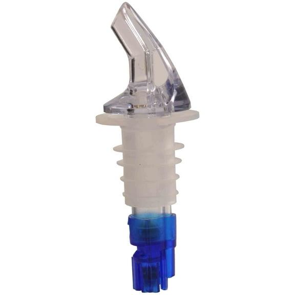 Excellante 7/8 oz, blue measured pourer without collar, comes in pack of 12