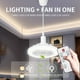 thumbnail image 3 of 1pc LED Ceiling Fan With Light, Room Decor Ceiling Fan,Modern 18inch Remote Control Enclosed Low Profile Ceiling Fan With Light 3 Speed LED Dimming 8 Invisible Bladeless Flush Mount Fan Light Bedroom, 3 of 4