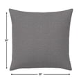 thumbnail image 4 of Casual Cushion Solid Sunbrella® Fabric 1-Piece Outdoor Throw Pillow, 20"W x 20"L, Cast Slate, 4 of 5