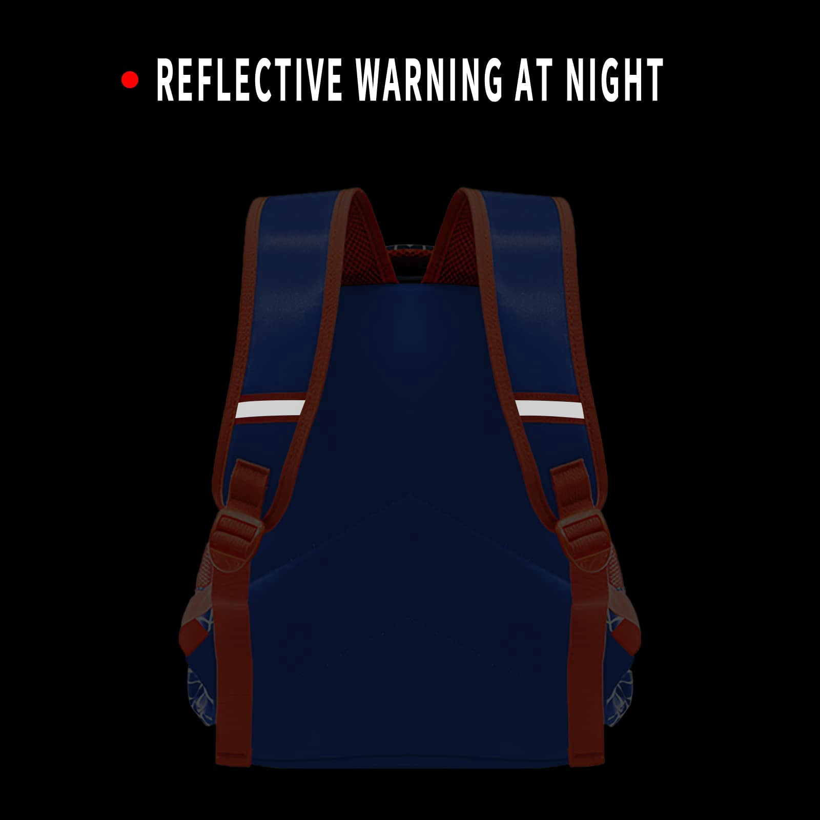 Cartoon Anime Backpack 3D Waterproof Travel Backpacks Daypack for Hiking Camping Large Capacity Backpack,Red Blue - Large