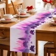 thumbnail image 5 of Purple Pink Ombre Forest Table Runner 72 Inches, Tree Modern Abstract Art Bed Runner Dresser Scarves Tabletop for Indoor Outdoor Parties/Ceremony/Banquet, 18" x 72", 5 of 9