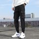 thumbnail image 3 of Pantalones de mono de Color sólido para hombre a la moda, pantalones de chándal informales sueltos, pantalones deportivos para hombre, 3 of 4